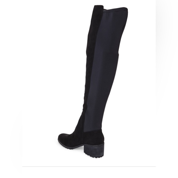 CHARLES by Charles David ROSE Women's Size 6 1/2 Black Stretch Suede Pull-on - Picture 3 of 7